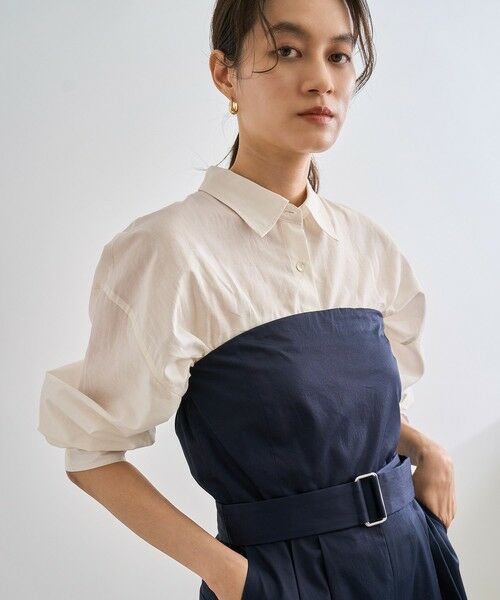 ROPE' / ロペ シャツ・ブラウス | 【洗える】コットンシアークロップドシャツブラウス | 詳細11