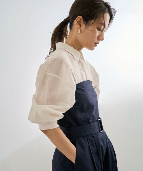 ROPE' / ロペ シャツ・ブラウス | 【洗える】コットンシアークロップドシャツブラウス | 詳細12