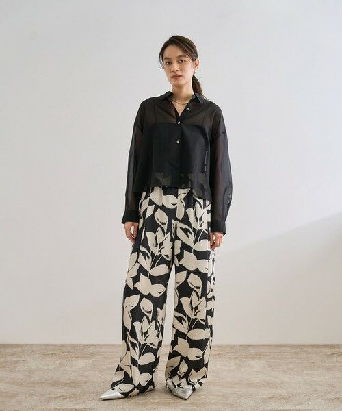 ROPE' / ロペ シャツ・ブラウス | 【洗える】コットンシアークロップドシャツブラウス | 詳細16