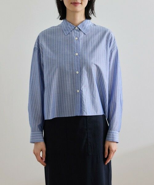 ROPE' / ロペ シャツ・ブラウス | 【洗える】コットンシアークロップドシャツブラウス | 詳細18