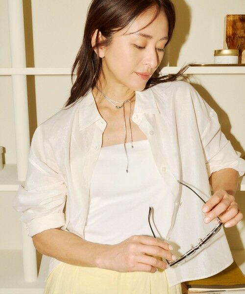 ROPE' / ロペ シャツ・ブラウス | 【洗える】コットンシアークロップドシャツブラウス | 詳細2