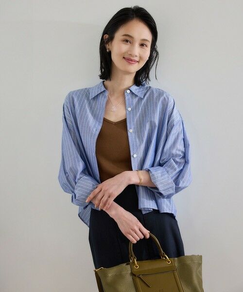 ROPE' / ロペ シャツ・ブラウス | 【洗える】コットンシアークロップドシャツブラウス | 詳細29