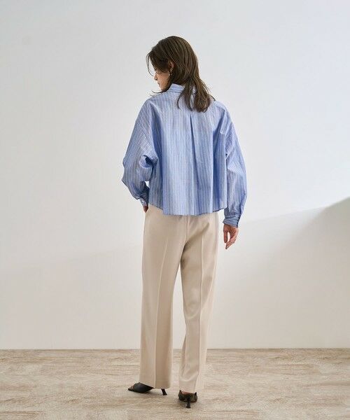 ROPE' / ロペ シャツ・ブラウス | 【洗える】コットンシアークロップドシャツブラウス | 詳細5