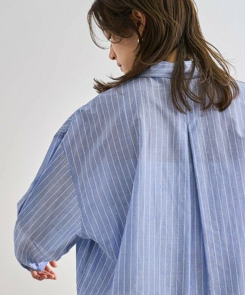 ROPE' / ロペ シャツ・ブラウス | 【洗える】コットンシアークロップドシャツブラウス | 詳細7