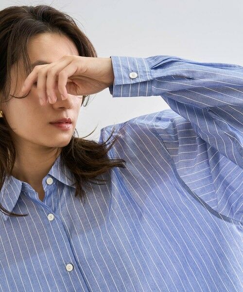 ROPE' / ロペ シャツ・ブラウス | 【洗える】コットンシアークロップドシャツブラウス | 詳細8