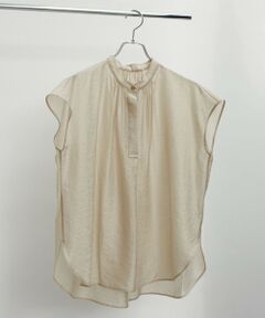 ROPE' / ロペ シャツ・ブラウス | 【洗える】キュプラシルク フレンチスリーブブラウス