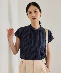 ROPE' / ロペ シャツ・ブラウス | 【洗える】キュプラシルク フレンチスリーブブラウス