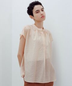 ROPE' / ロペ シャツ・ブラウス | 【洗える】キュプラシルク フレンチスリーブブラウス