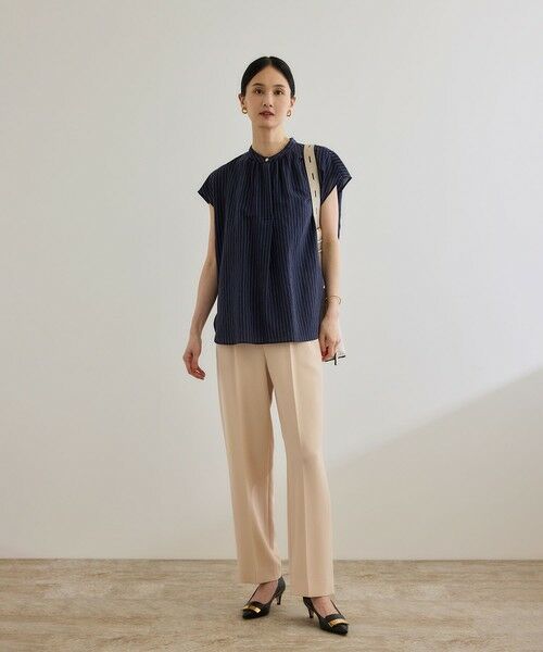 ROPE' / ロペ シャツ・ブラウス | 【洗える】キュプラシルク フレンチスリーブブラウス | 詳細9