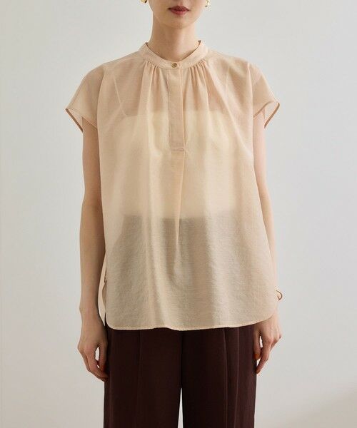 ROPE' / ロペ シャツ・ブラウス | 【洗える】キュプラシルク フレンチスリーブブラウス | 詳細11