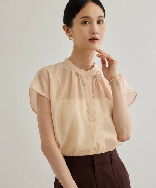ROPE' / ロペ シャツ・ブラウス | 【洗える】キュプラシルク フレンチスリーブブラウス | 詳細26