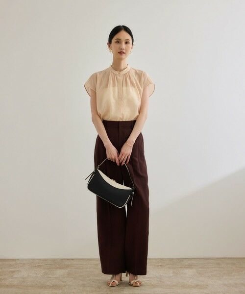 ROPE' / ロペ シャツ・ブラウス | 【洗える】キュプラシルク フレンチスリーブブラウス | 詳細27