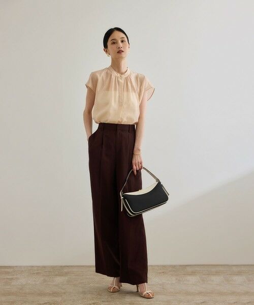 ROPE' / ロペ シャツ・ブラウス | 【洗える】キュプラシルク フレンチスリーブブラウス | 詳細28