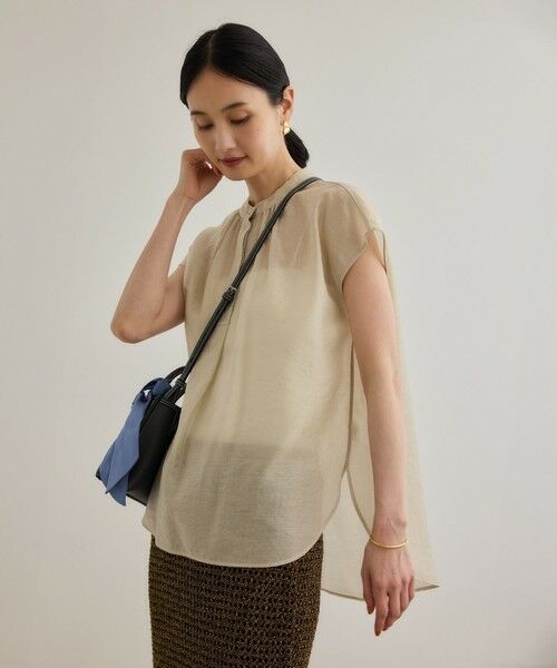 ROPE' / ロペ シャツ・ブラウス | 【洗える】キュプラシルク フレンチスリーブブラウス | 詳細29