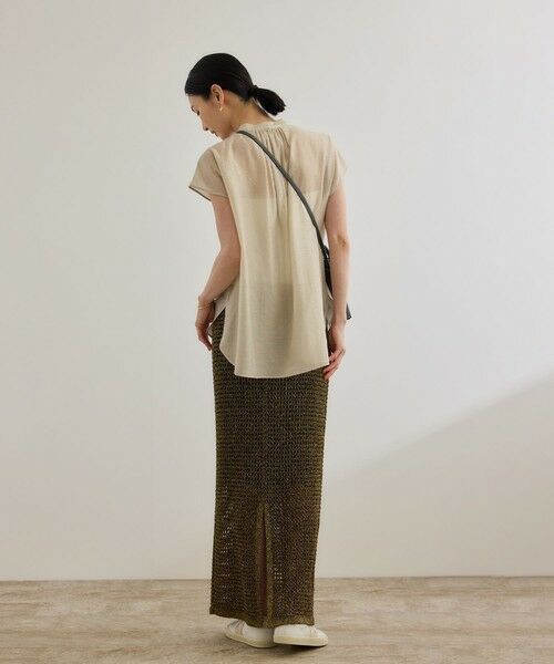 ROPE' / ロペ シャツ・ブラウス | 【洗える】キュプラシルク フレンチスリーブブラウス | 詳細30