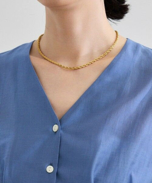 ROPE' / ロペ シャツ・ブラウス | 【洗える・羽織にもなる】Vネック5分袖パフスリーブブラウス | 詳細16