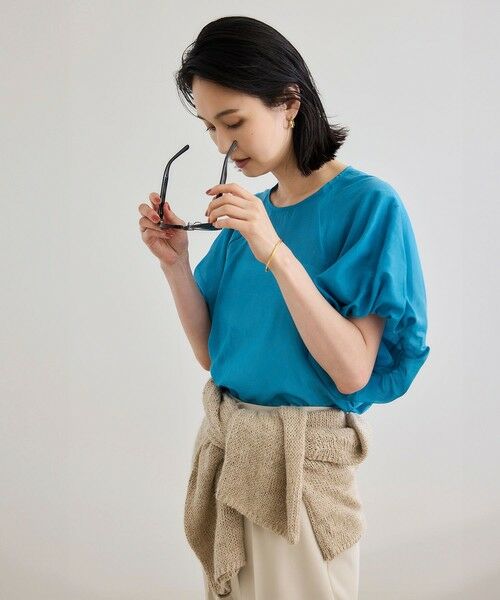 ROPE' / ロペ シャツ・ブラウス | 【洗える】コットンシルクブラウス/セットアップ対応 | 詳細10
