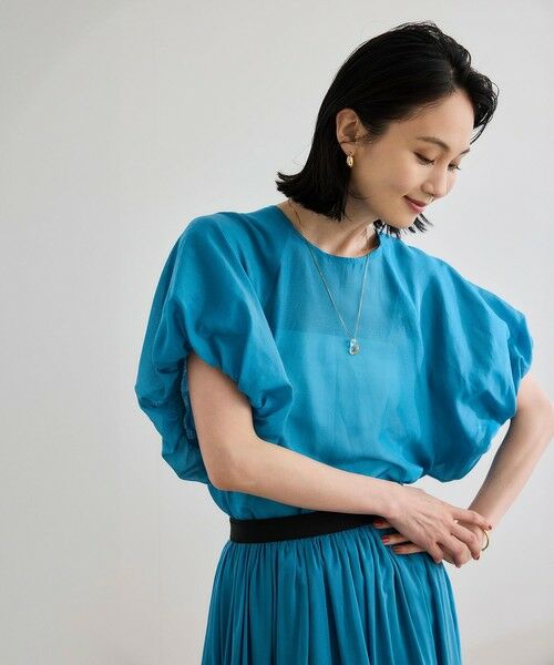 ROPE' / ロペ シャツ・ブラウス | 【洗える】コットンシルクブラウス/セットアップ対応 | 詳細16
