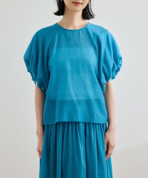 ROPE' / ロペ シャツ・ブラウス | 【洗える】コットンシルクブラウス/セットアップ対応 | 詳細17