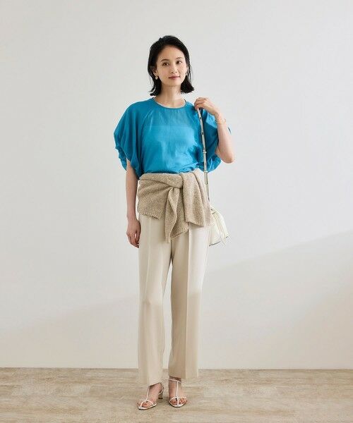 ROPE' / ロペ シャツ・ブラウス | 【洗える】コットンシルクブラウス/セットアップ対応 | 詳細6