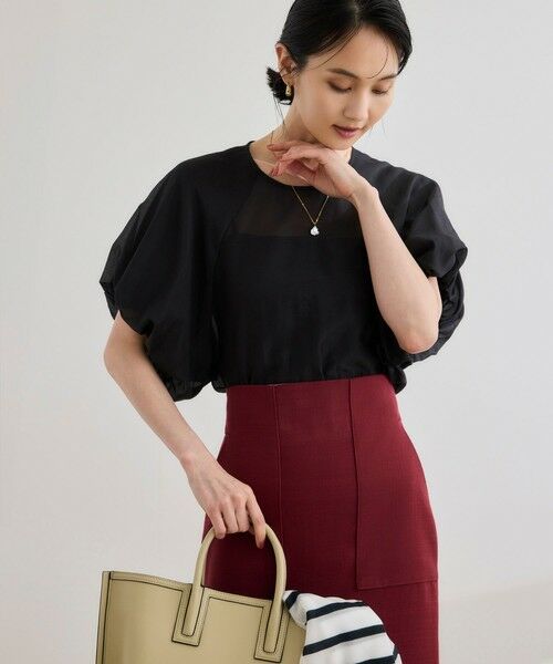 ROPE' / ロペ シャツ・ブラウス | 【洗える】コットンシルクブラウス/セットアップ対応 | 詳細9