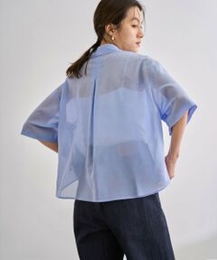 ROPE' / ロペ シャツ・ブラウス | 【洗える】コットンシアークロップドシャツ
