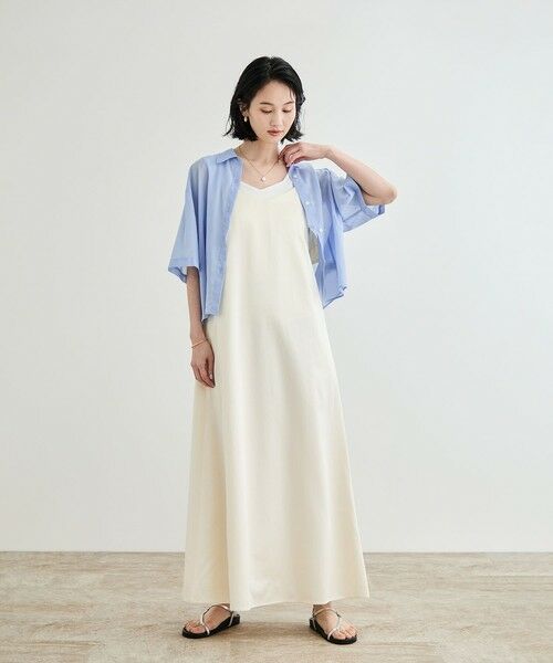 ROPE' / ロペ シャツ・ブラウス | 【洗える】コットンシアークロップドシャツ | 詳細12