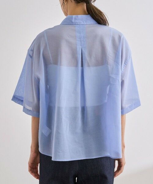 ROPE' / ロペ シャツ・ブラウス | 【洗える】コットンシアークロップドシャツ | 詳細16