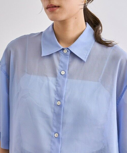 ROPE' / ロペ シャツ・ブラウス | 【洗える】コットンシアークロップドシャツ | 詳細17