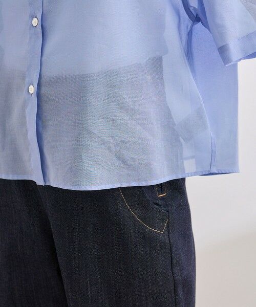 ROPE' / ロペ シャツ・ブラウス | 【洗える】コットンシアークロップドシャツ | 詳細19