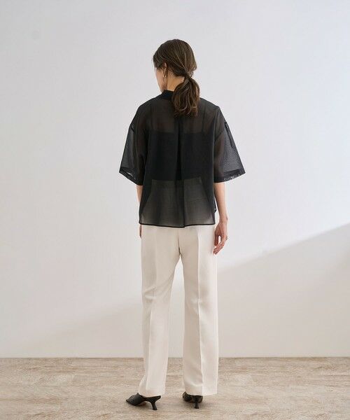 ROPE' / ロペ シャツ・ブラウス | 【洗える】コットンシアークロップドシャツ | 詳細28