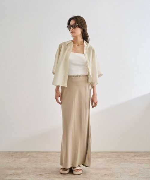 ROPE' / ロペ シャツ・ブラウス | 【洗える】コットンシアークロップドシャツ | 詳細4