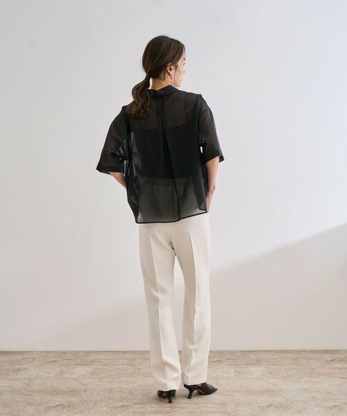 ROPE' / ロペ シャツ・ブラウス | 【洗える】コットンシアークロップドシャツ | 詳細9