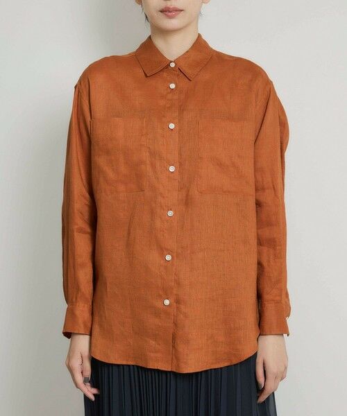 ROPE' / ロペ シャツ・ブラウス | ヨーロピアンリネンレギュラーシャツ/イージーケア | 詳細11