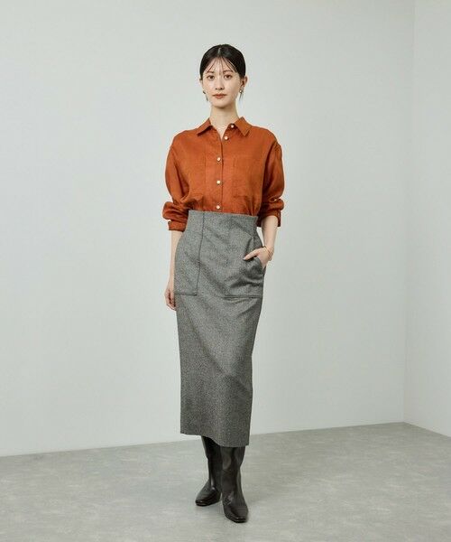 ROPE' / ロペ シャツ・ブラウス | ヨーロピアンリネンレギュラーシャツ/イージーケア | 詳細3