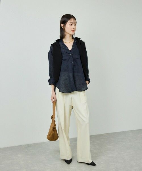 ROPE' / ロペ シャツ・ブラウス | ヨーロピアンリネンレギュラーシャツ/イージーケア | 詳細7