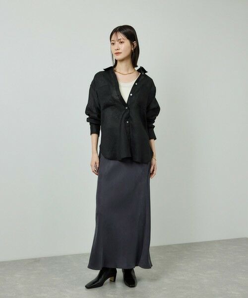 ROPE' / ロペ シャツ・ブラウス | ヨーロピアンリネンレギュラーシャツ/イージーケア | 詳細8