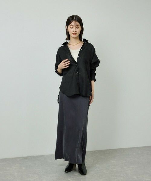 ROPE' / ロペ シャツ・ブラウス | ヨーロピアンリネンレギュラーシャツ/イージーケア | 詳細9