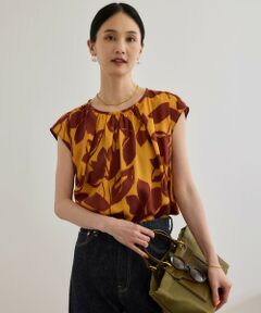 ROPE' / ロペ シャツ・ブラウス | DEVEAUXジオメトリックフラワーブラウス