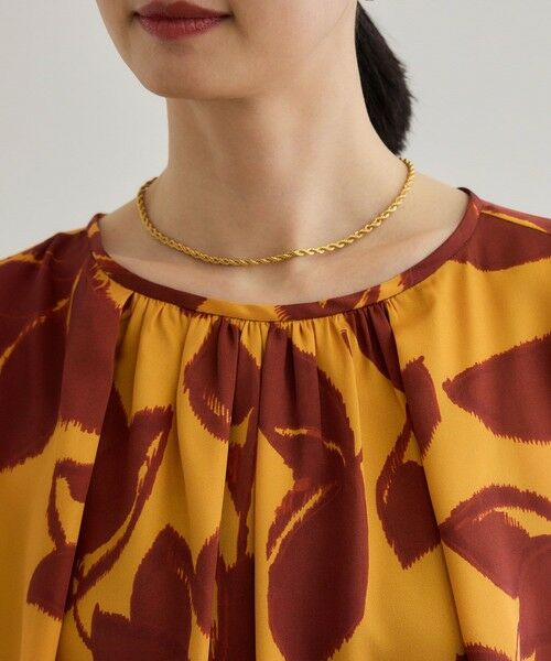 ROPE' / ロペ シャツ・ブラウス | DEVEAUXジオメトリックフラワーブラウス | 詳細14