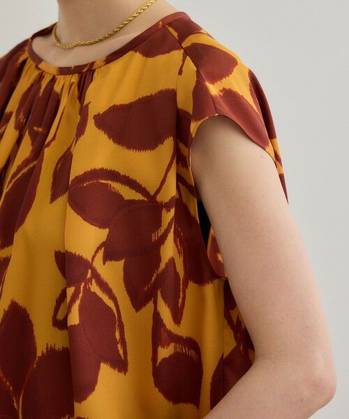 ROPE' / ロペ シャツ・ブラウス | DEVEAUXジオメトリックフラワーブラウス | 詳細15