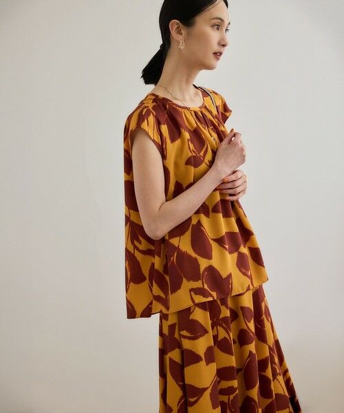 ROPE' / ロペ シャツ・ブラウス | DEVEAUXジオメトリックフラワーブラウス | 詳細19