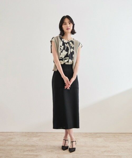 ROPE' / ロペ シャツ・ブラウス | DEVEAUXジオメトリックフラワーブラウス | 詳細3