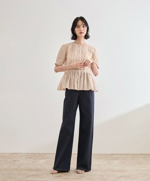 ROPE' / ロペ シャツ・ブラウス | 【洗える】ストライプペプラムブラウス | 詳細10