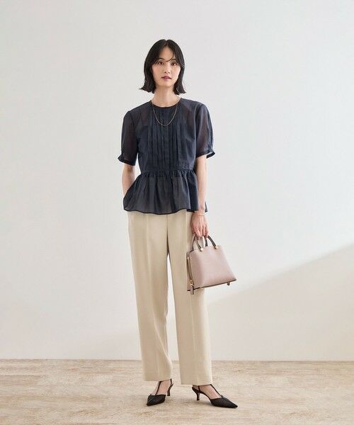 ROPE' / ロペ シャツ・ブラウス | 【洗える】ストライプペプラムブラウス | 詳細2