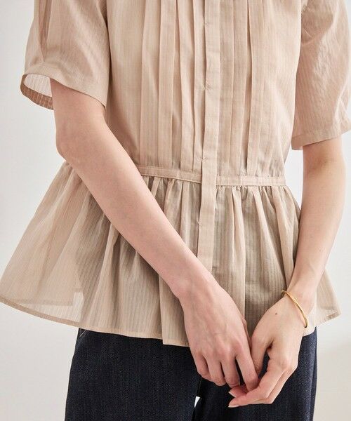 ROPE' / ロペ シャツ・ブラウス | 【洗える】ストライプペプラムブラウス | 詳細5