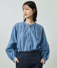 ROPE' / ロペ シャツ・ブラウス | キュプラシルクボリュームスリーブブラウス/イージーケア