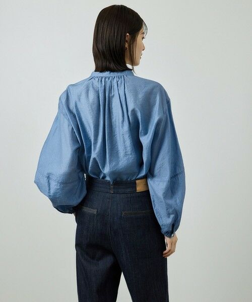 ROPE' / ロペ シャツ・ブラウス | キュプラシルクボリュームスリーブブラウス/イージーケア | 詳細1