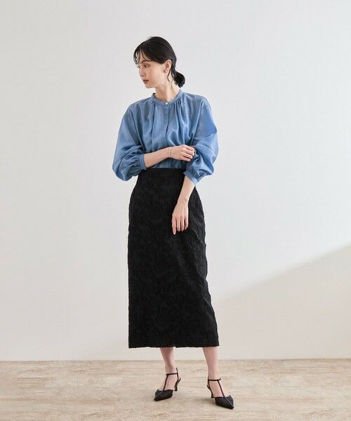 ROPE' / ロペ シャツ・ブラウス | キュプラシルクボリュームスリーブブラウス/イージーケア | 詳細22