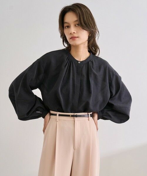 ROPE' / ロペ シャツ・ブラウス | キュプラシルクボリュームスリーブブラウス/イージーケア | 詳細24